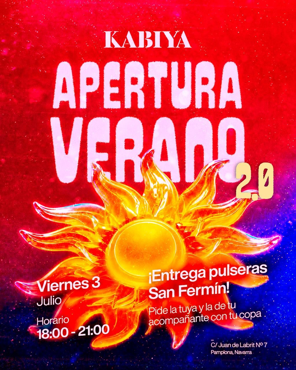 🥵‼️ Nos lo estabais pidiendo y aquí lo tenéis 🙌🏻 Después del éxito la semana pasada este viernes tambien volvemos a entregar pulseras de San Fermín 

Te esperamos desde las 18:00 #kabiya